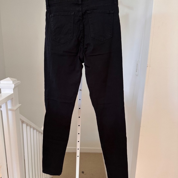 J Brand Maria High Rise Skinny Soft Stretchy Jeans Black Size 29 $198 Retail - Picture 6 of 11
